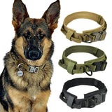 Dog Collar Nylon Adjustable Military Tactical Dog Collars